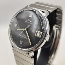 🔥 Vintage Mido Ocean Star Powerwind Automatic – Black Dial – 1960s Swiss Made