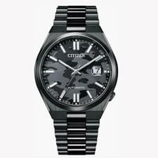 Citizen Automatic Black Camouflage Dial Sapphire Glass Men's Watch