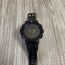 Digital Watch Black/Blue Waterproof Silicone Timer Stopwatch Alarm