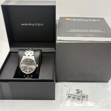 Hamilton Jazzmaster H384110 Gray Dial Quartz Men's Watch Used Working #80