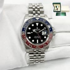 2019 Rolex GMT-Master II Pepsi 126710BLRO Jubilee Black Stainless Steel B/p