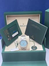 Rolex Oyster Perpetual 126000 NEW 2026 Tiffany Dial Oyster Bracelet Box Papers