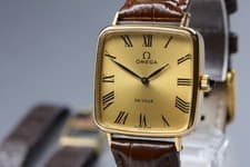 Vintage 1975 *Near MINT* OMEGA De Ville Cal.625 Gold Manual Winding Mens Watch