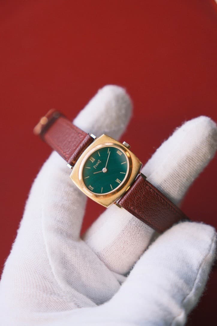 70's Piaget Malachite Dial 18K YG Ref 9542