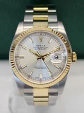 💥2004 ROLEX DATEJUST Automatic Watch REF 116233 36mm FULL SET Two Tone 💥