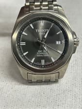 Tissot 1853 PRC100 Titanium Watch 38.8mm Sapphire Crystal Used From Japan