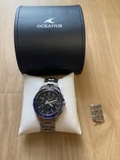 Casio Oceanus OCW-S7000-1AJF Manta S7000 Series Men's Wrist Watch Silver Round