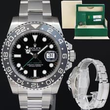 2019 MINT PAPERS Rolex GMT Master II 116710LN Steel Ceramic Black 40mm Watch Box