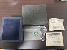 TAG Heuer Autavia 136-206-Z Automatic Pilot Chronograph Watch Black Dial