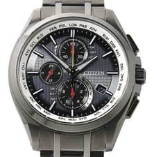 Citizen Attesa Eco Drive Watch AT8040-57F Black Super Titanium Mens