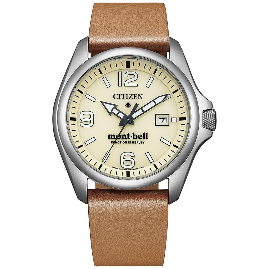 CITIZEN PROMASTER LAND BN0247-10A Mont-bell Analog Men's Watch Beige Silver