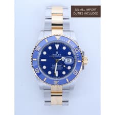Rolex Submariner Date 126613LB Blue Dial Bezel 18k Gold Steel NEW Box Papers