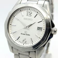 Seiko Grand Seiko Date White Quartz 9F62-0A60 Working
