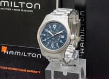 [Near MINT / Box, Paper] Hamilton Khaki Field H682010 Navy Quartz Men's Watch