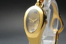 [Near MINT] GUCCI 103 Horsebit 12P diamond bezel Gold Qz Women Watch From JAPAN