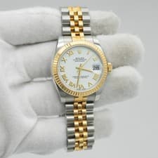 Mint Ladies Rolex DateJust 31mm Jubilee White Roman 178273 B&P 2018