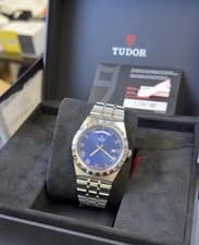 Tudor Royal Day-Date M28600-0005 Blue Sunray Roman Dial 41mm Stainless Steel