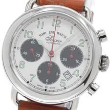 WEST END WATCH Co WE.SM.42.WH.L Chronograph Date Men's Watch From Japan G0425