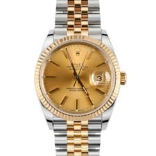 Pre-Owned Rolex Datejust 36mm 16233 Champagne Dial Box & Papers