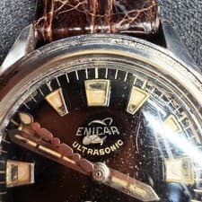 Enicar Ultrasonic Sherpa Diver 600 Seapearl Vintage Automatic Watch For Parts