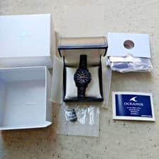 CASIO OCEANUS Manta OCW-S6000B-1AJF Black Solar Radio Watch Used Working