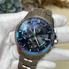 Casio OCW S3000 1AJF Oceanus Titanium Watch Black Dial Solar Radio Wave