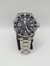 Superb TAG Heuer Aquaracer Calibre 5 Automatic WAJ2110 - Black Dial W. Box