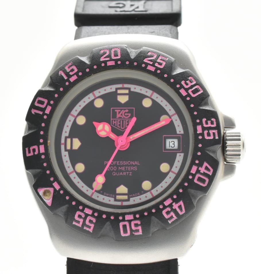 Tag Heuer Formula 1 WA1417 Quartz Ladies Watch Black Pink Dial 200m Works #68
