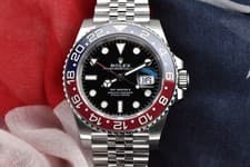 2024 Rolex GMT-Master II Discontinued Pepsi Bezel Steel Jubilee 126710BLRO Set