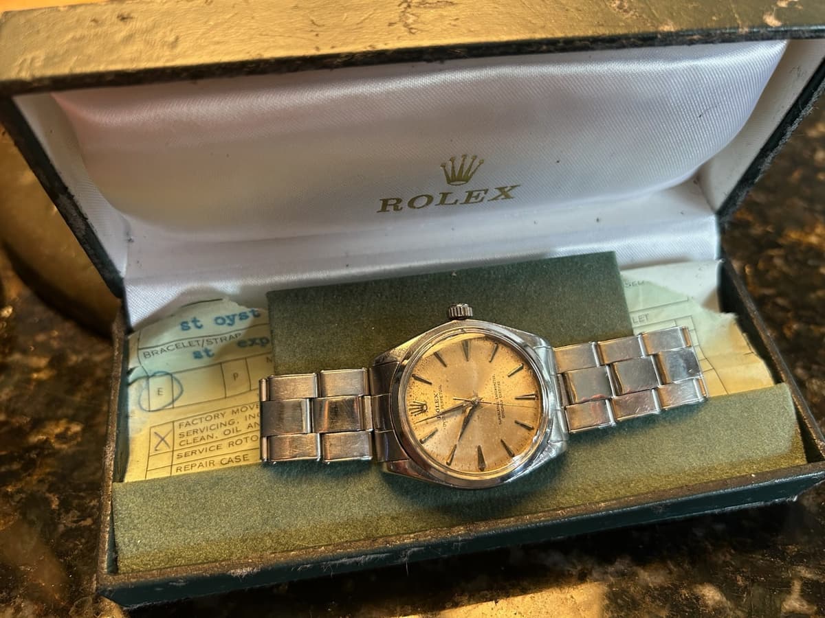 Rolex Oyster Perpetual 1961  Ref 1002 Vintage Watch 34mm Must see.