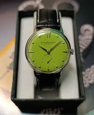 GENT´S GIRARD PERREGAUX MANUAL WIND OLIVE GREEN DIAL GP. 03 MOVEMENT