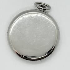 IWC Pocket Watch Schaffhausen Beige Silver Hand-Wound 45.5mm Men's Auth Rare