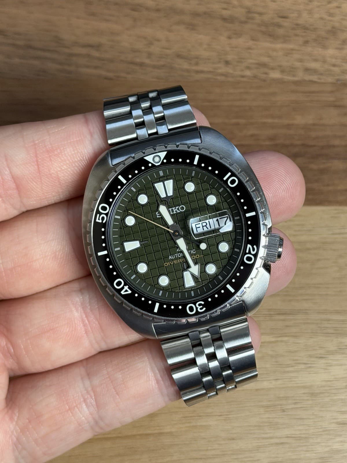 Seiko Prospex SRPE05 King Turtle With Uncle Jubilee Bracelet