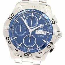 TAG HEUER CAF2012 Aquaracer Chronograph Day Date Automatic Men s Good Condition
