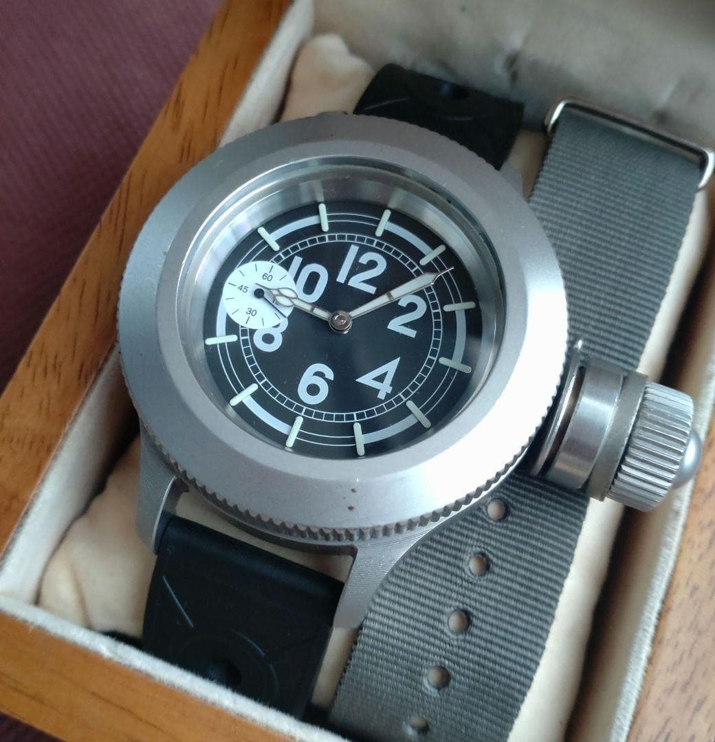 ZENO-WATCH Basel EA-02 SV Manual Winding Military Watch Swiss Used