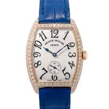 Franck Muller Casablanca Cintree Curvex 7502S6D 29mm 18k Yellow Gold Mens Watch