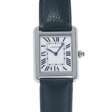 CARTIER Tank solo SM WSTA0030 Silver Ladies Watches quartz Used Ginzo