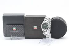 TAG HEUER  SEL Professional WG111E Vintage Quartz Men’s Watch Green Dial Date