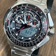 CITIZEN Promaster JW0126-58E Chronograph Watch 1.89in Case 7.87in Wrist
