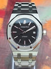 2011 Audemars Piguet Royal Oak Black 39mm 15300ST.OO.1220ST.03 Box & Papers