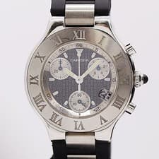 Cartier 2424 W10125U2 Mens Quartz Working Vintage Luxury Dress Watch Rare