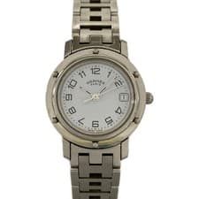 HERMES Clipper CL4.210 2****** Silver Women's Wrist Watch