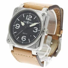 Bell & Ross Watch BR03-92 Aviation Black Date Automatic 42mm Men's w/Nylon Strap