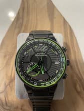 Citizen CC3035-50E Satellite Wave GPS Freedom 44mm Men's Wristwatch-Black/Green