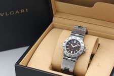 【Box】Bvlgari Diagono Titanium TI32TA Black Unique Dial Date Quartz Unisex Watch