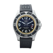 Breitling Superocean A17366 Black Dial 42 mm Steel Rubber Automatic Men's Watch
