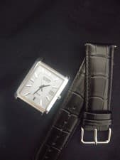 Citizen Tank Rectangular Watch Ecodrive Vintage Leather Strap Ready to Use