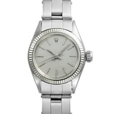 ROLEX Oyster Perpetual 6619 Gray Ladies Used Watch #31331