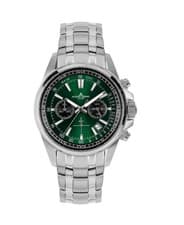 JACQUES LEMANS Men Analog Quartz Casual Watch Classic Dress Green Dial Waterproo
