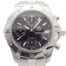 TAG HEUER Exclusive CN2111 Chronograph Black Dial Automatic Men's Watch Japan